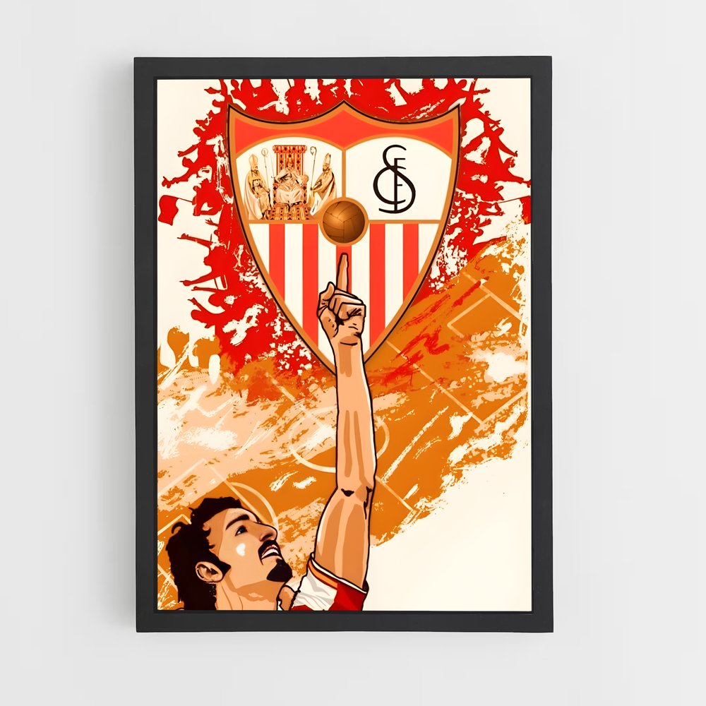 Poster Sevilla champion (vue 2)